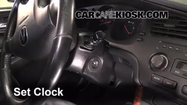 2002 Acura TL 3.2L V6 Horloge Régler l'horloge